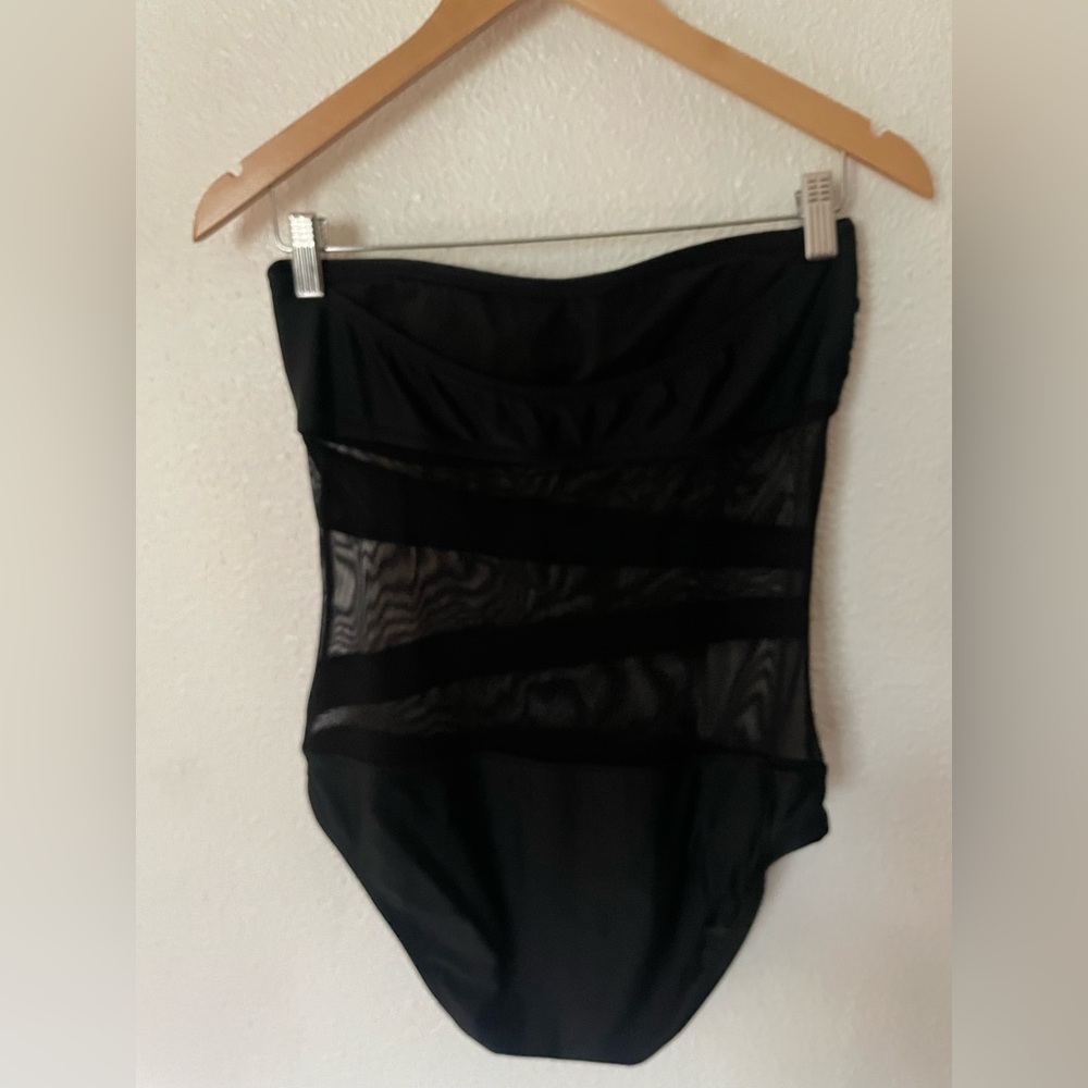 Mossimo Supply Co. Black Strapless Swimsuit Size Medium